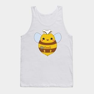 Bee as Cook with Chef's hat & Spatula Tank Top